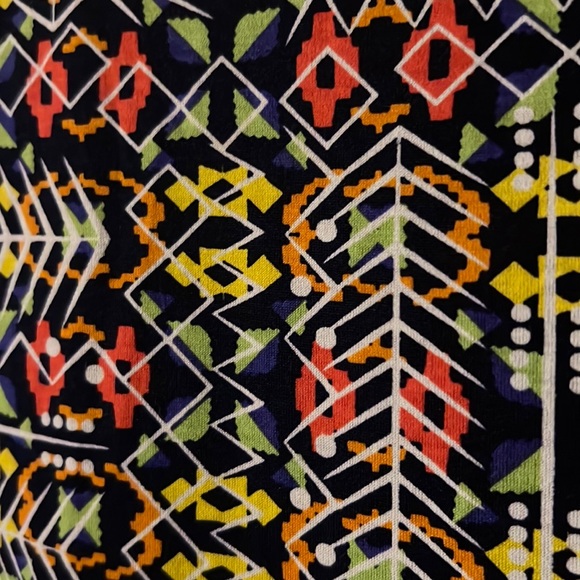 NWT Lularoe Julia dress in geometric multi print. Size M. - Picture 2 of 6